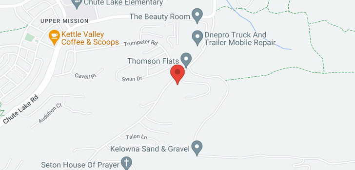 map of 521 Trumpeter Road